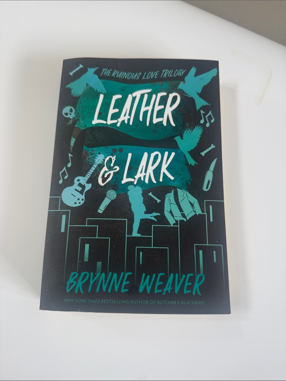 Leather & Lark by Brynne Weaver - Teal & Black Paperback
